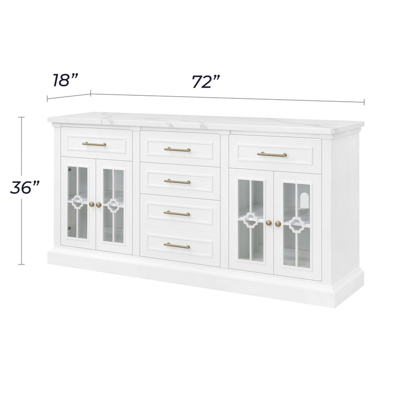 Positano 72” - Customizable Accent Cabinet with Storage