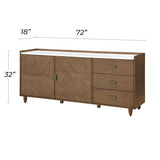 Andrea 72" Accent Cabinet with Storage