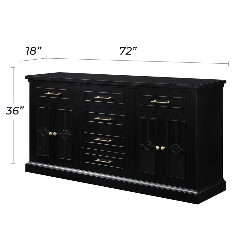 Positano 72” - Customizable Accent Cabinet with Storage