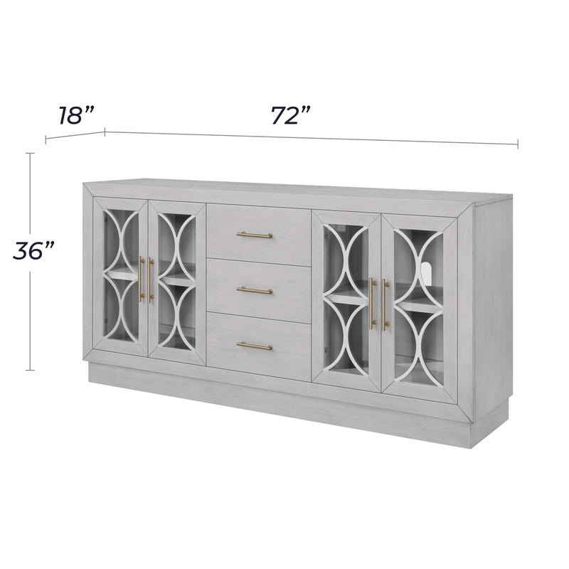 New York 72” - Customizable Accent Cabinet with Storage